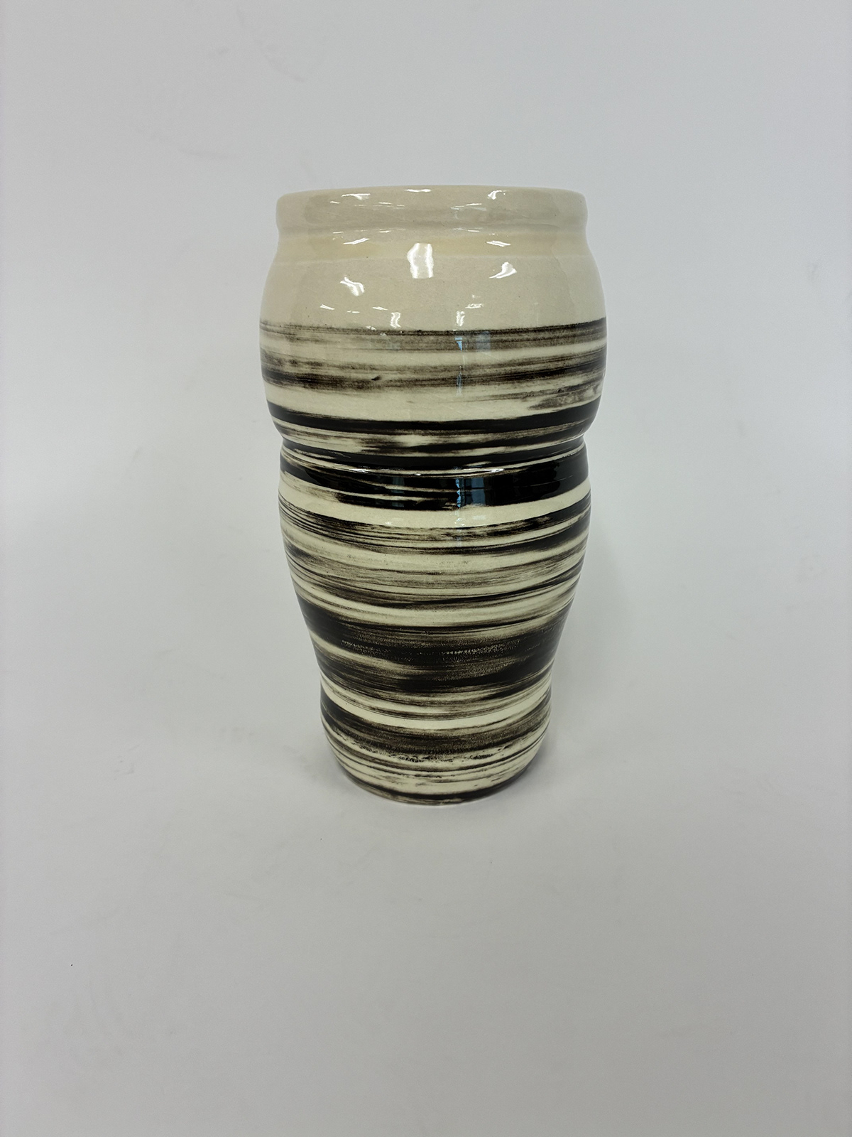 Marble stripe vase